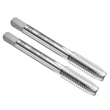 2pcs Hand Bottom Tap M8 x 1.25 H2 Bottoming Style Screw Tapping Threading Tool
