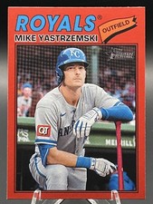 2026 Topps Heritage Mike Yastrzemski Red Border #63 Kansas City Royals
