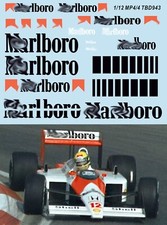1/12 Decals per McLaren MP4/4 1988 Senna Prost x Meng Model Decal TBD943