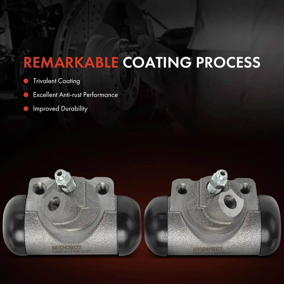 2 cilindros de rueda de freno de tambor delantero para Ford F-250 1966-1969 F-350 Jeep J-2500 Foto 3 de 4