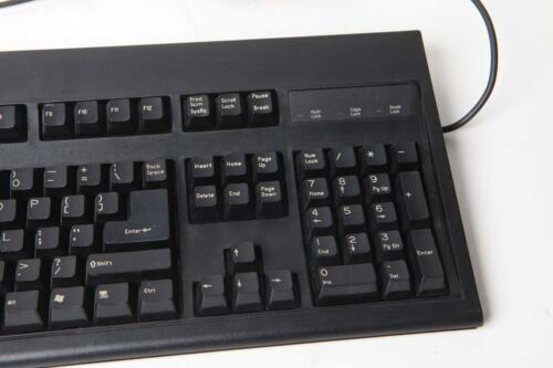Vintage KeyTronic E03601 Clicky Mechanical Keyboard E03601OPTMSEB-C PS2 Black - Picture 4 of 7