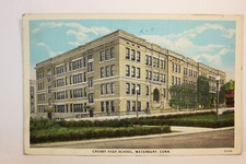 Postcard Crosby High School Waterbury CT