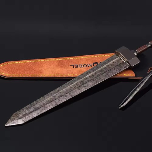 22CM Elden Ring Game Peripheral Damascus Steel Pattern Giant Sword Replica - Bild 4 von 4