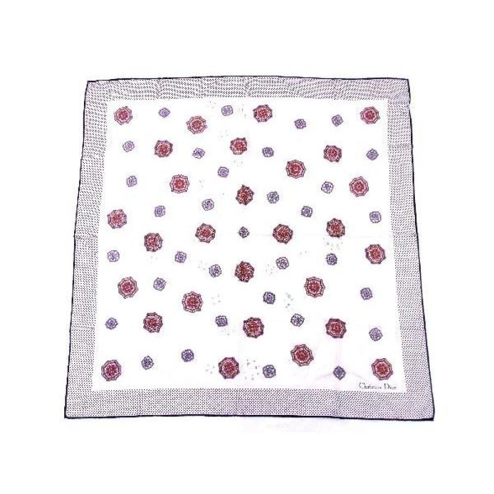 Christian Dior foulard carré soie 34x34 pouces soie multicolore 04878a