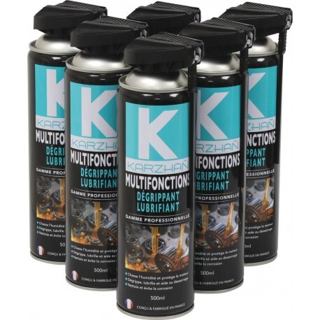 Lubrifiant multifonction KARZHAÑ lot de 6 sprays anti-friction et protection rouille