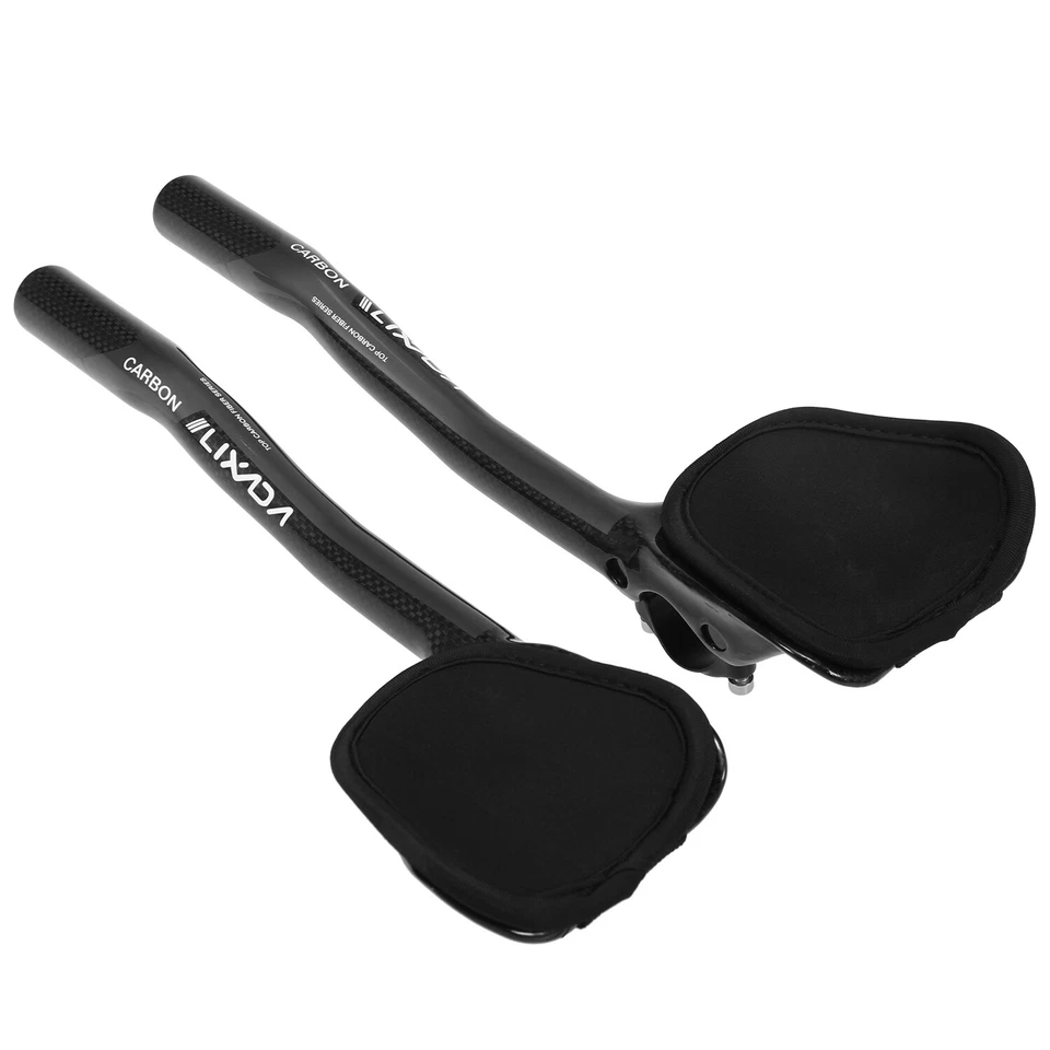 Guidão de carbono 31,8 mm ciclismo barras aerodinâmicas descanso guidão S7D1 - Imagem 2 de 4