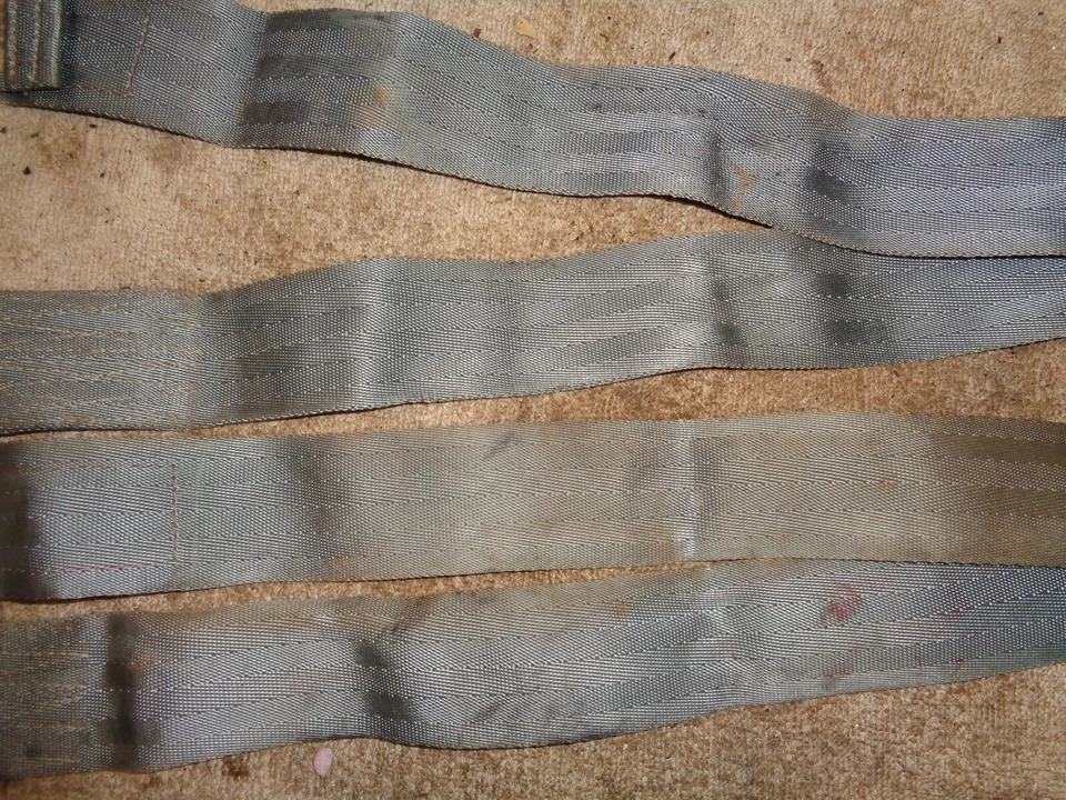 Cinturón de seguridad, vigas modelo 600-A. Plateado/azul, solo 1 asiento. Foto 3 de 4