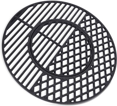 Cast Iron Round Grill Grate 21.5'' for Weber 22.5'' Inch Kettle Performer Charcoal