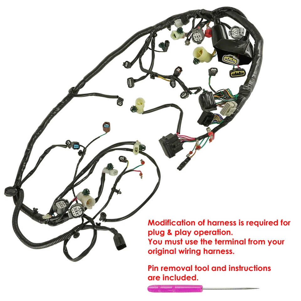 Caltric 32100-HP7-A01 Wiring Harness For Honda Rancher 420 TRX420FA AT 2009-2014 - Image 3 of 4