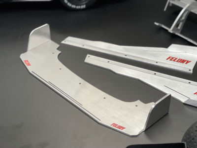 Arrma Infraction 6s Rear Wing, Front Splitter, Side Skirt, Roof GOLD Kit