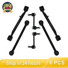 6Pc Rear Upper Lower Trailing Control Arm Swaybar Link for 2002-2009 Trailblazer