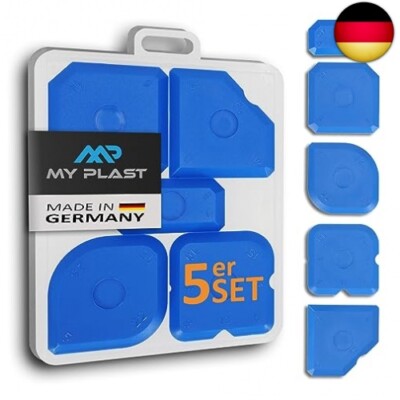 My Plast Fugenglätter Set - 5er-Pack Fugenspachtel - Kunststoff-Abzieher für S