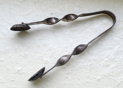 Vintage Sterling Mini Tongs Tarnished / Toned / Free Shipping CB1GTmt - Picture 18 of 20