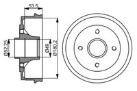 2X Bosch 0 986 477 061 Bremstrommel FüR Dacia Renault