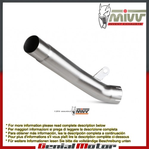 Kat Ersatzrohr Downpipe MIVV De-Kat Edelstahl fur Kawasaki Zx-10 R