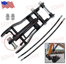 TYPHON Hydraulic Thumb Clip For 0.8Ton-2Ton Mini Excavators Attachments 1-Holes