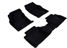 3D MAXpider KAGU Floor Liner Mats 2 Rows Black for LINCOLN MKZ 2013 - 2016