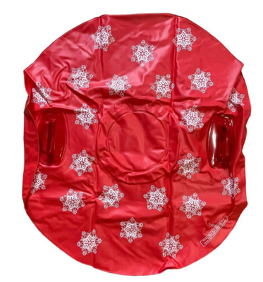 Inflatable Snow Tube Lillian Vernon #7554 NEW Red 1993 Snowflake Design