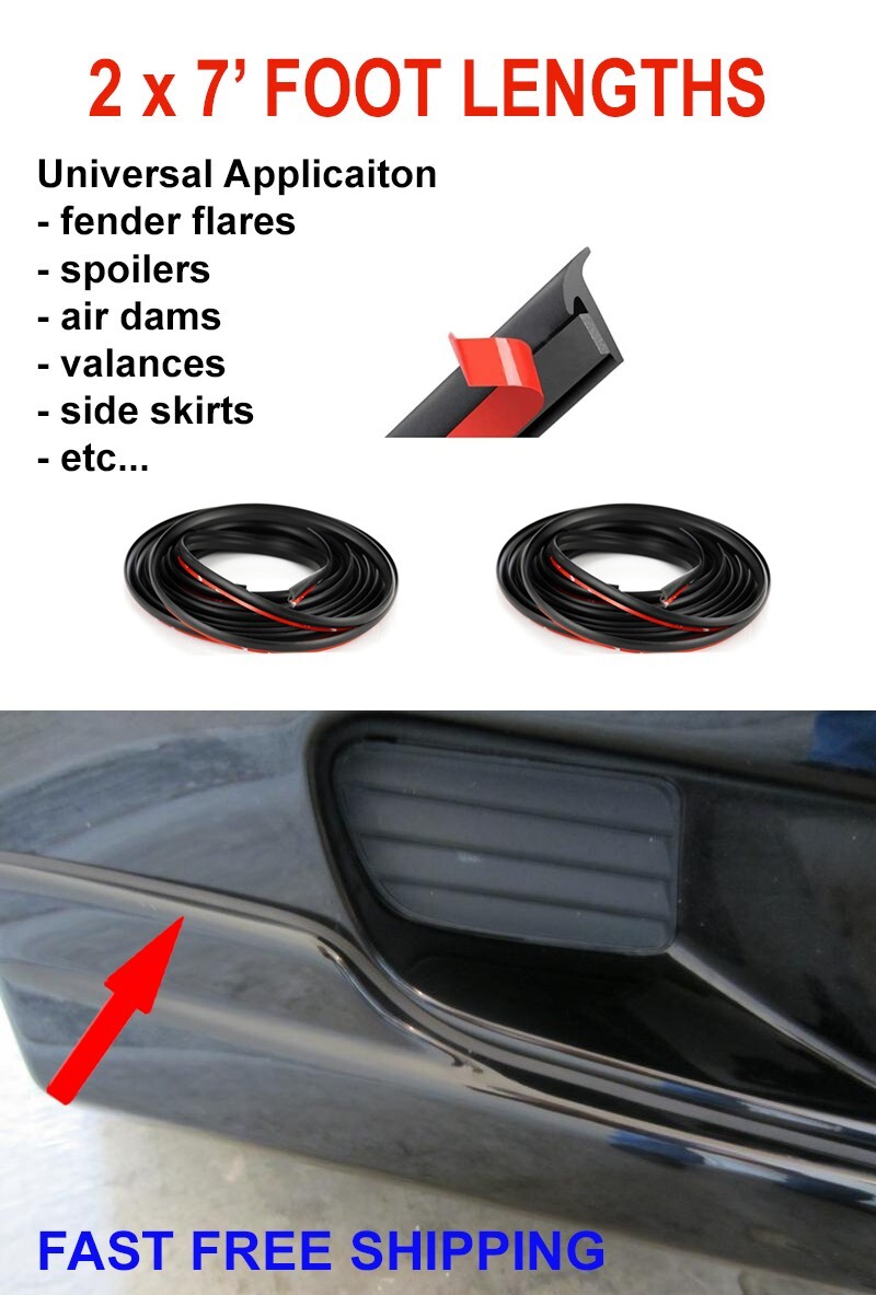 UNIVERSAL Fender Flare Edge Trim Wiper T style welting 2 x 7 ft = 14