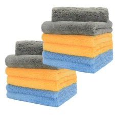 Microfiber 16x16 cleaning cloth detailing polishing thick towels rags 450 gsm