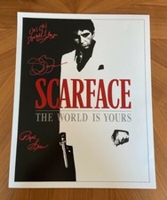 *SCARFACE* signed 16x20 photo *STEVEN BAUER, ANGEL SALAZAR, PEPE SERNA* PROOF 6
