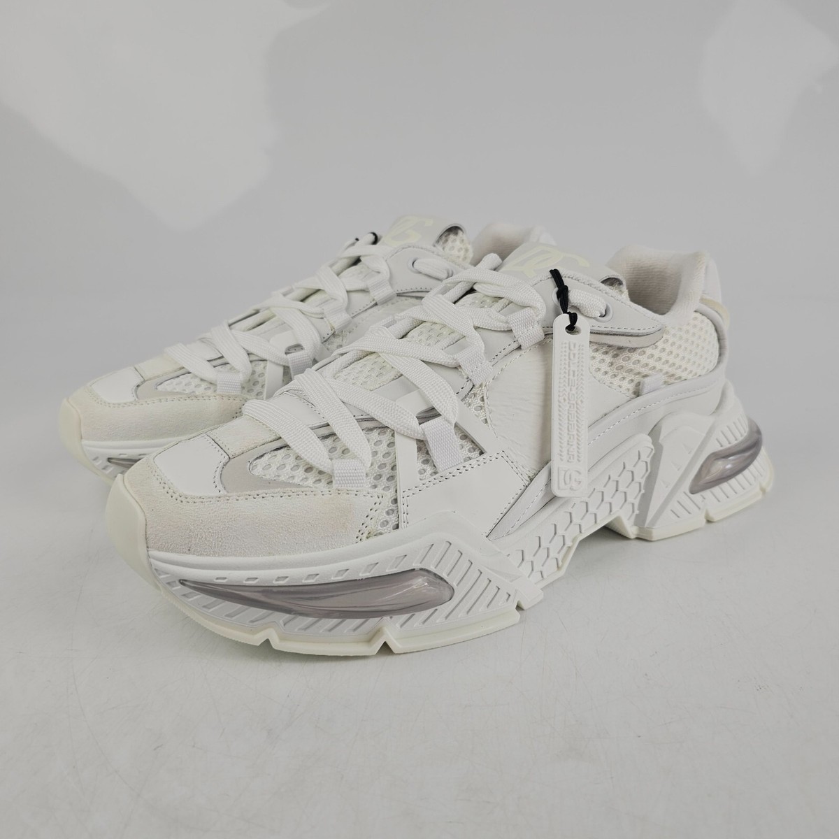 【関税&送料込】Dolce & Gabbana White Airmaster Sneakers DOLCE&GABBANA Airmaster Men's White Sneakers New | eBay
