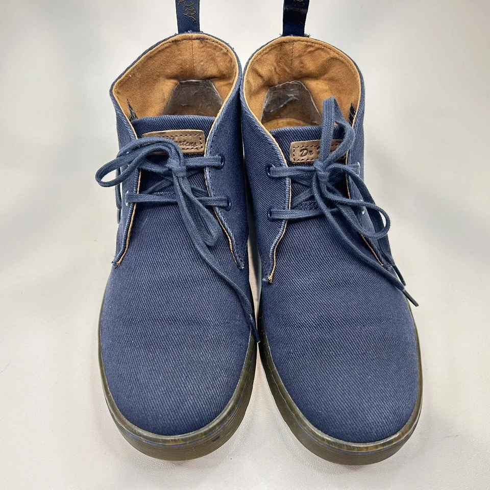 : Botas Dr. Martens para hombre/mujer 9/10 denim Mayport lona desierto encaje corte al tobillo Foto 3 de 4
