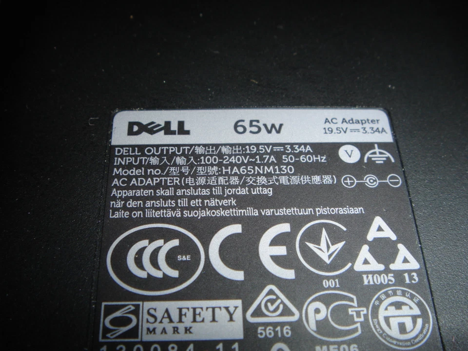 Alimentazione Originale Dell 65W Latitude E6530 E7240 E7440 St XT " Nuovo - Image 2 of 2