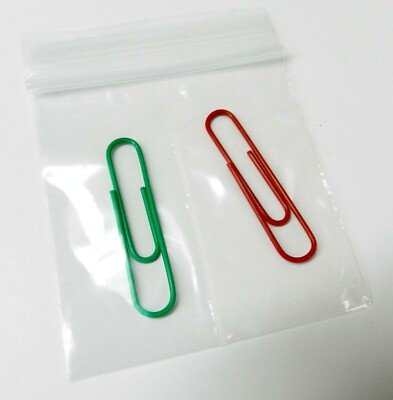 2-Compartment Zip Seal Bags 3 x 3 with Center Split Middle Divider 3'' 200 Pcs