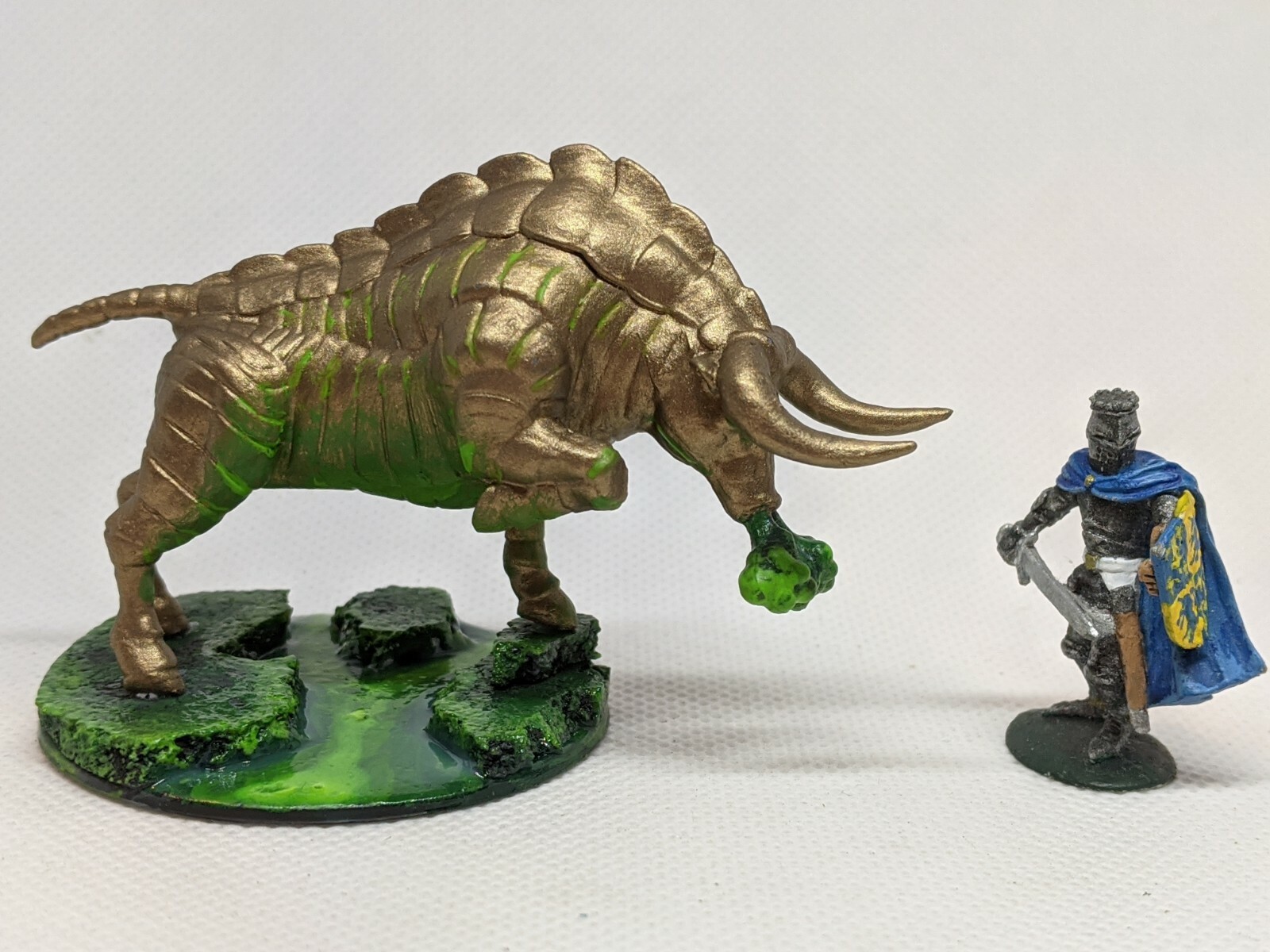 New PAINTED Nolzur’s Brass Bull Miniature D&D DnD Pathfinder