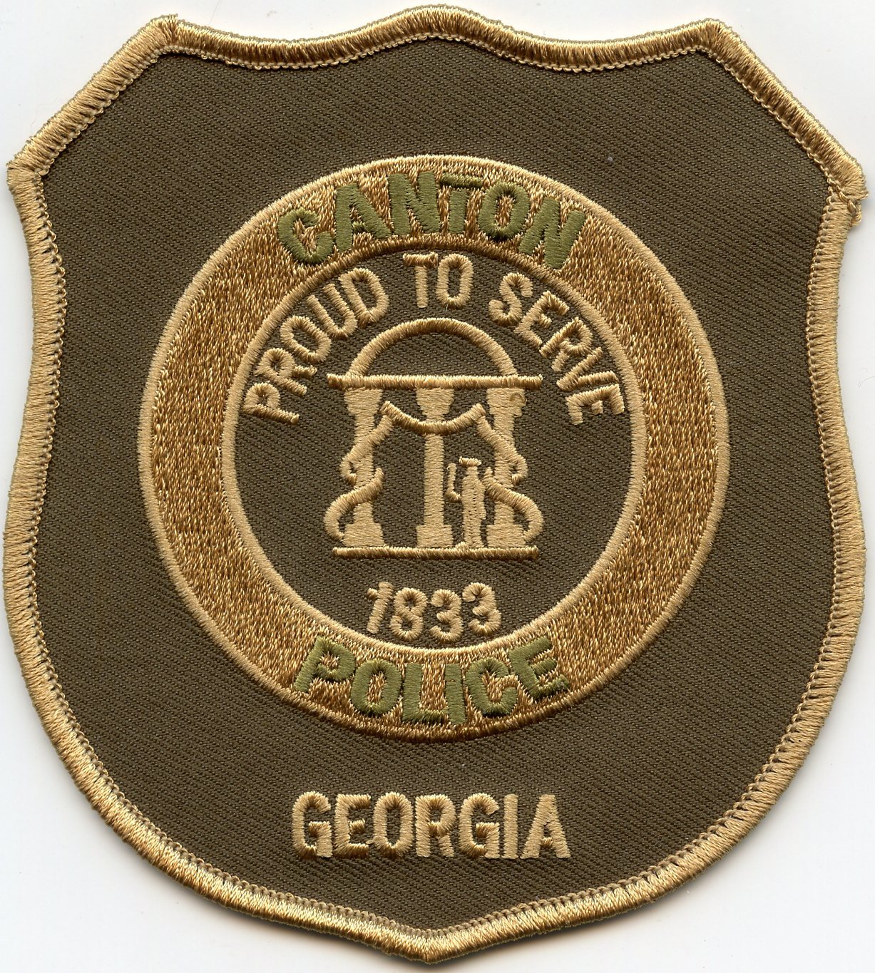 CANTON GEORGIA GA Proud To Serve POLICE PATCH | eBay