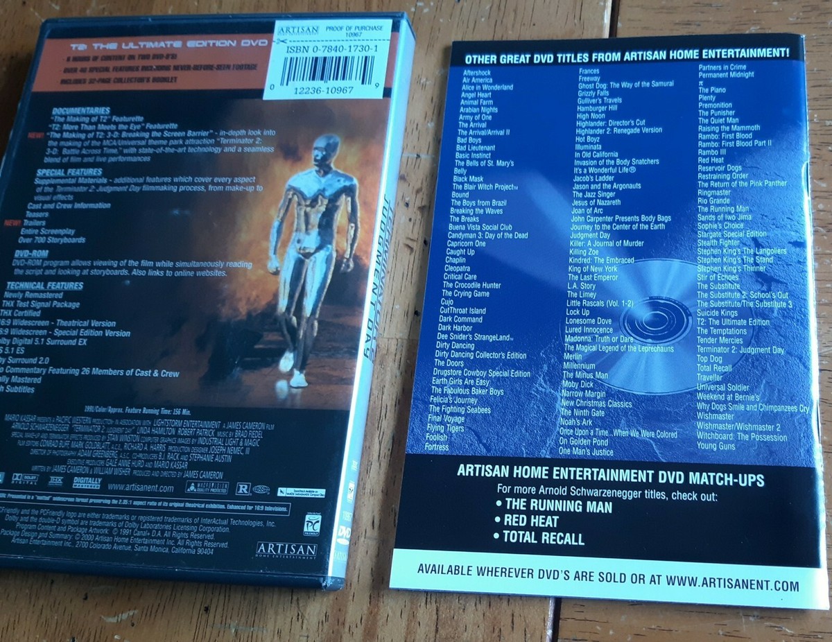 Terminator 2: Judgment Day,The Ultimate Edition 2 DVD, 32 PG