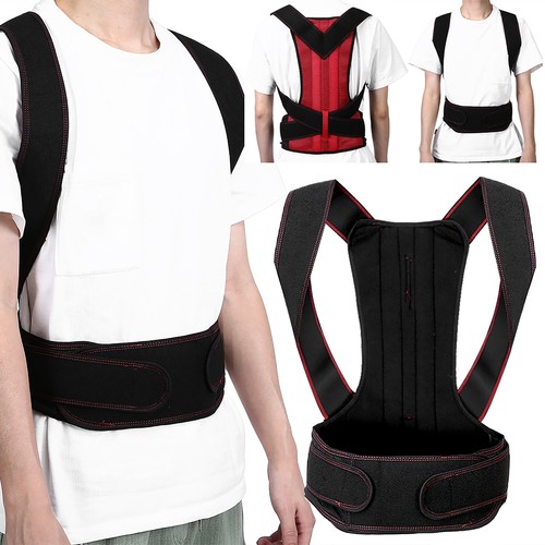 Unisex Adjustable Posture Corrector Brace Hunchback Correction Belt Back Spine - Picture 9 of 12