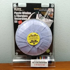 Flitz Plastic Window & Fiberglass Restoration Kit Boat Marine Automotive I14