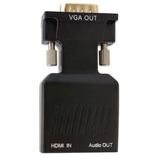 HDMI to VGA Output Converter 15pin Male 1080P Monitor Video 3.5mm Audio Adapter