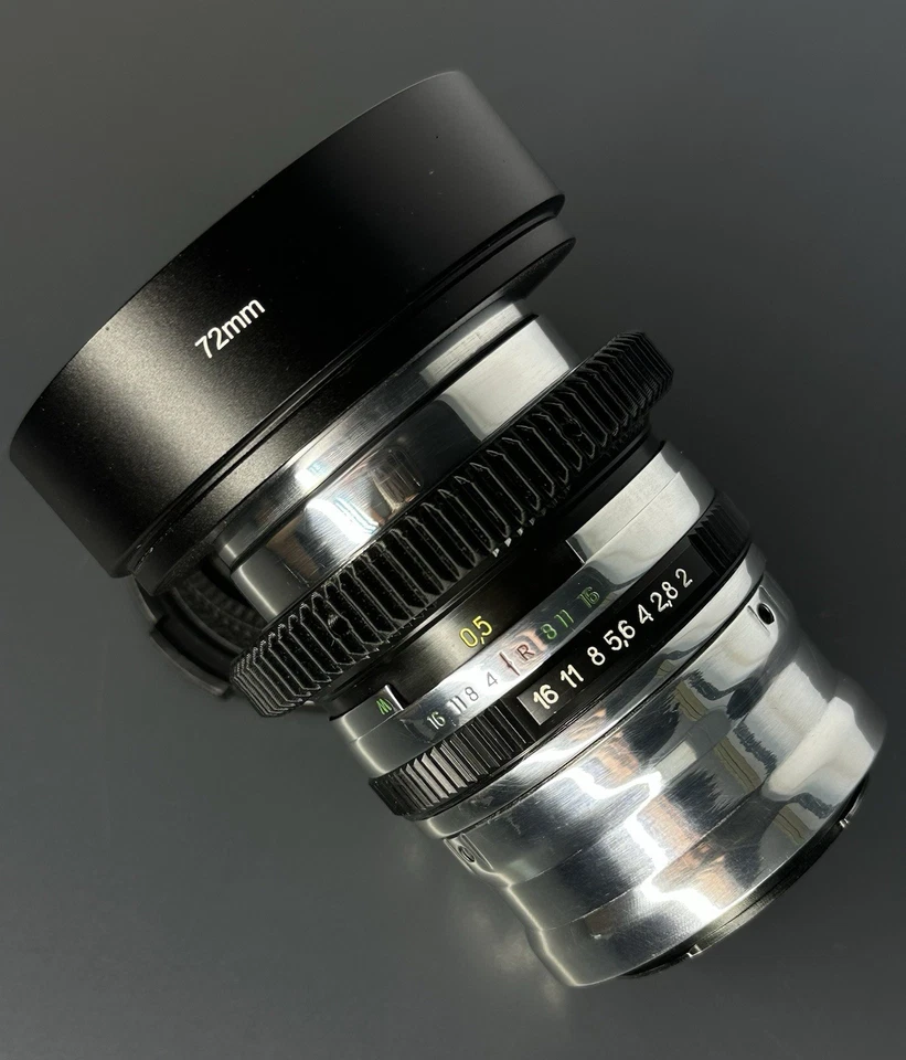 Helios 44m 58mm F2 Soviet Lens Cinemod Silver Sony E Mount Helios Silver Vintage - Image 2 of 4