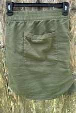 Old Navy Linen Blend Shorts Womens Green Elastic Capsule Preppy Beach Size 3X