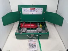 Coleman Stove Model 431  Tourist 2 Burner White Gas Kerosene-Excellent Shape