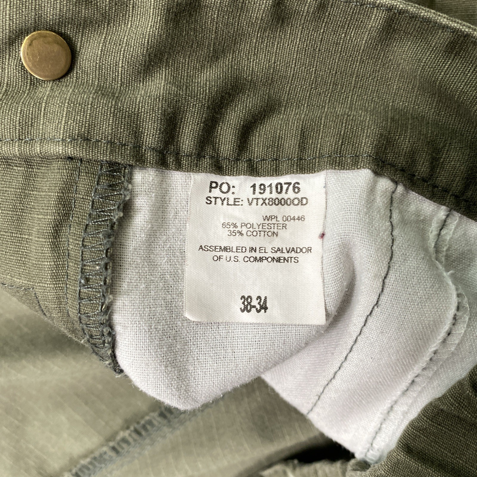 Xvertx Phantom LT Tactical Pants Mens 38-34 Green Cargo Hunting Work Gorpcore image 3