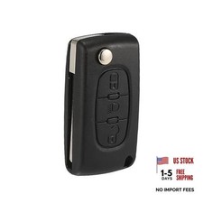 3 Button Remote Key Fob Shell Case For Citroen C2 C3 C4 - Car Replacement
