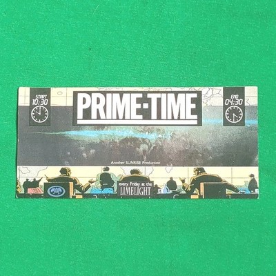Rave Flyer - Prime Time, Limelight - Rave Flyers, Acid House, Old Skool Clubs
