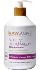 Raw Sugar Simply Hand Wash Pineapple + Maqui Berry + Coconut 16.9 oz