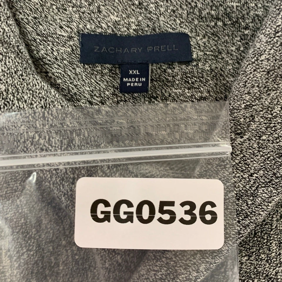 Zachary Prell XXL мужской вересковый серый свитер шаль воротник пуловер вязаный - Изображение 3 из 4