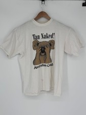 Vintage Australian Gold Tan Naked Shirt Koala 1993 Single Stitch A7