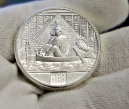 Egyptian Relic Themed 2 oz Silver Round .999 Fine Silver