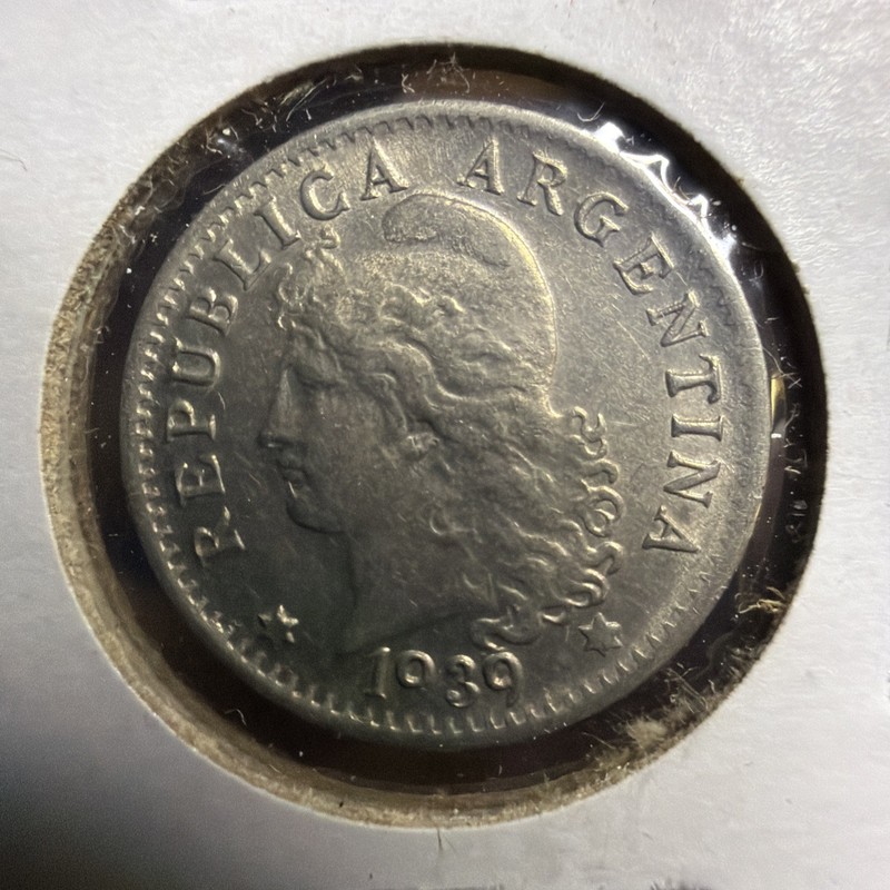 ARGENTINA 🇦🇷 FIVE (5) CENTAVOS COIN 1939 T476