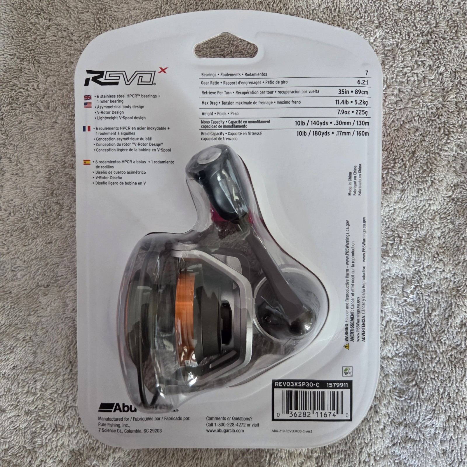 🔥NEW SEALED🔥 Abu Garcia Revo&reg; X Spinning Reel, 30 Size Fishing Reel