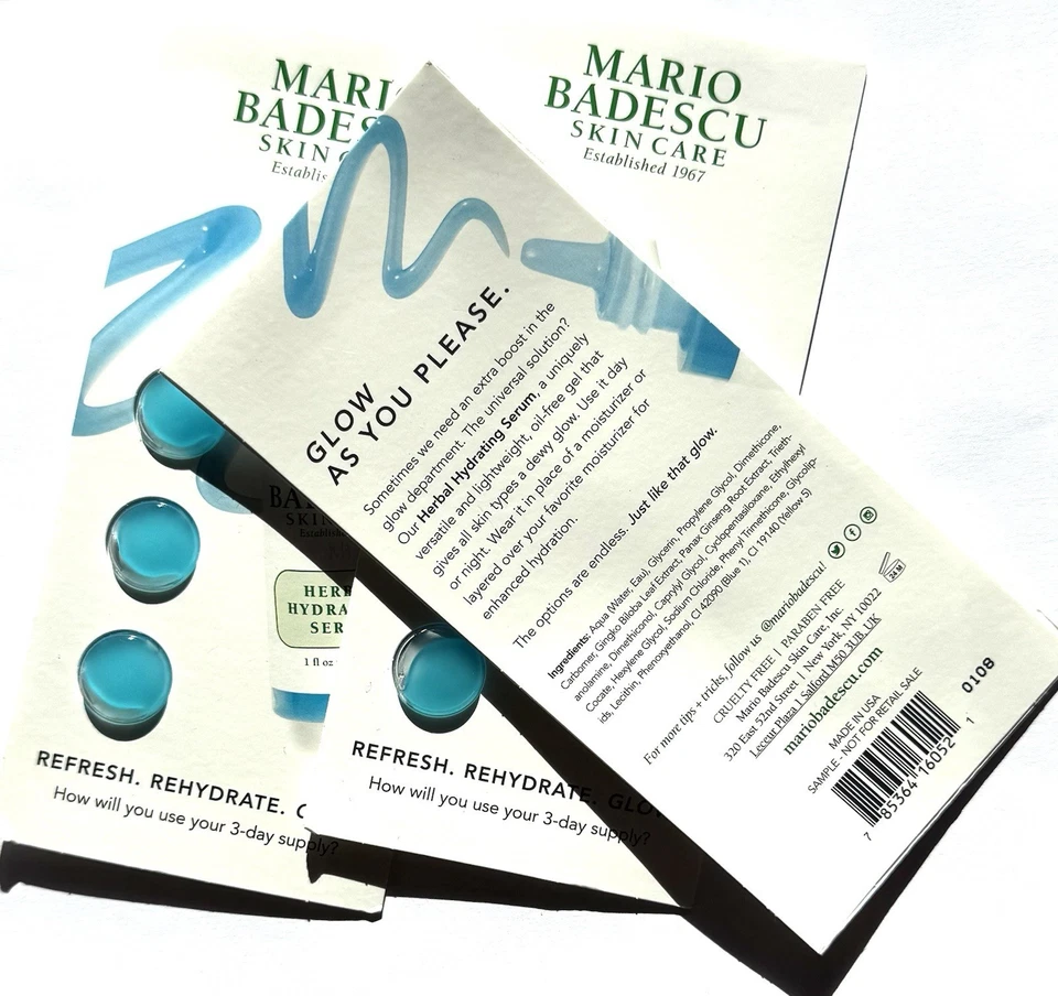 Mario Badescu Herbal Hudrating Serum 9 Días Uso Set Foto 2 de 2