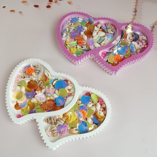 Romance Heart Striped Baking Mold Flexible Crafting Tray Soap Tool - Picture 3 of 8