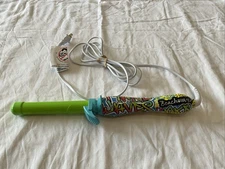 Beachwaver B1 Neon Graffiti Rotating Curling Iron Green Color All Hair Types